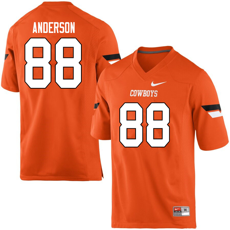 Men #88 Langston Anderson Oklahoma State Cowboys College Football Jerseys Sale-Orange